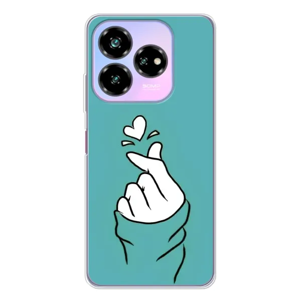 Чехол с рисунком «Сердечко на бирюзовом» для ZTE Nubia V60 Design Чехол с рисунком «Сердечко на бирюзовом» для ZTE Nubia V60 Design
