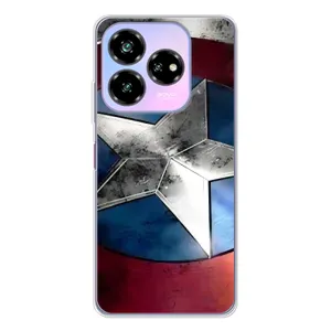 Чехол с Щитом Капитана Америки на ZTE Nubia V60 Design (Щит Капитана Америки)