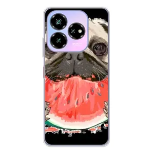 Чехол (ТПУ) Милые собачки для ZTE Nubia V60 Design (Смешной Мопс)
