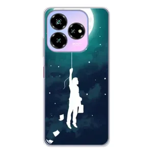Чохол (ТПУ) з планетами на ZTE Nubia V60 Design (To The moon)