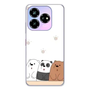 Чехлы с изображением разных животных для ZTE Nubia V60 Design (Удивленные медвеженки)