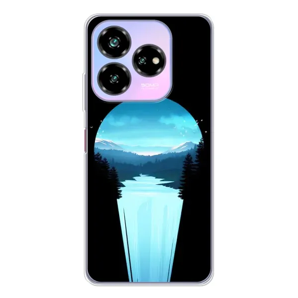 Чехол с рисунком «Синий Водопад» для ZTE Nubia V60 Design Чехол с рисунком «Синий Водопад» для ZTE Nubia V60 Design
