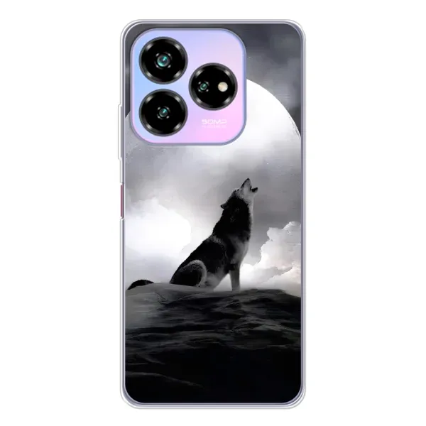 Чехол с рисунком «Волк и луна» для ZTE Nubia V60 Design Чехол с рисунком «Волк и луна» для ZTE Nubia V60 Design