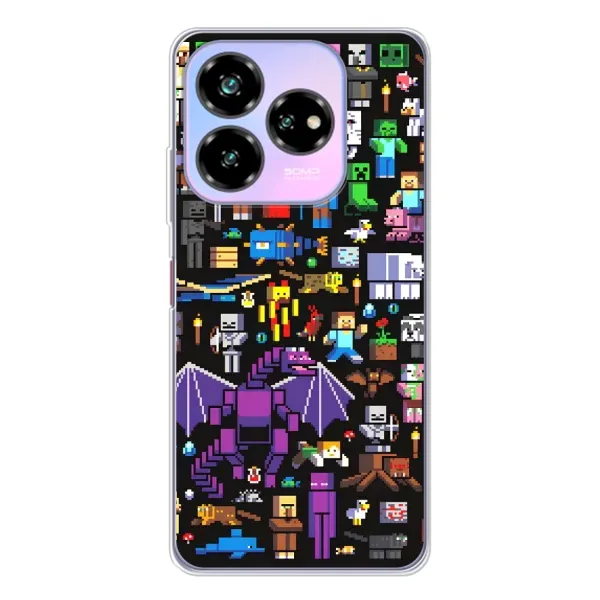Чехол с рисунком «Все персонажи» для ZTE Nubia V60 Design
