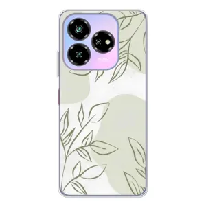 Чехол цветочный дизайн для ZTE Nubia V60 Design (Зелёный дизайн)