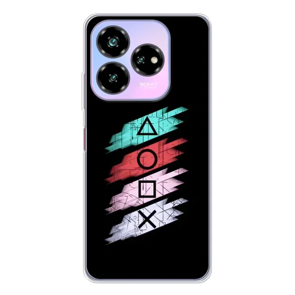 Чехол с рисунком «Значки Sony» для ZTE Nubia V60 Design Чехол с рисунком «Значки Sony» для ZTE Nubia V60 Design