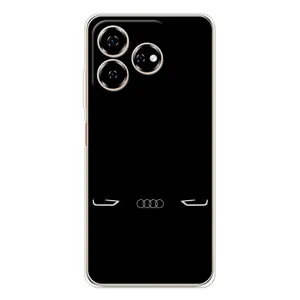 Силіконовий бампер з картинкою машини на ZTE Nubia V60 (Сілует Audi)