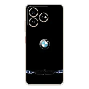 Силіконовий бампер з картинкою машини на ZTE Nubia V60 (Чорний BMW)