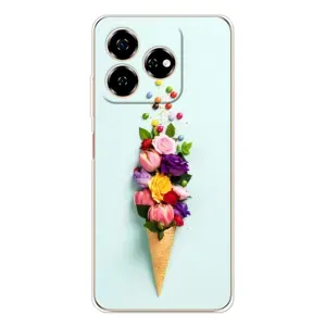 Чехлы с тематикой "ЦВЕТЫ" на ZTE Nubia V60 (Цветок-мороженное)