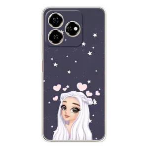 Чохол Стильні дівчата на ZTE Nubia V60 (Дівчина та серця)