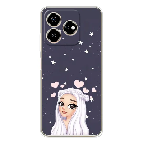 Чехол с рисунком «Девушка и сердечки» для ZTE Nubia V60 Чехол с рисунком «Девушка и сердечки» для ZTE Nubia V60