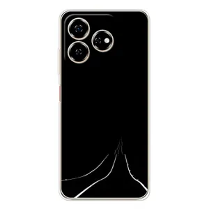 Чехол с картинками на черном фоне для ZTE Nubia V60 (Дорога)