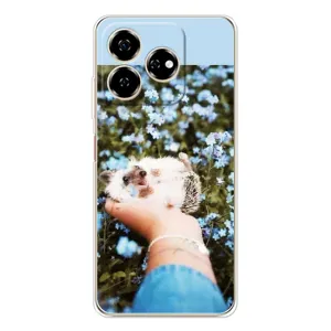 Чехлы с изображением разных животных для ZTE Nubia V60 (Ежик на руках)
