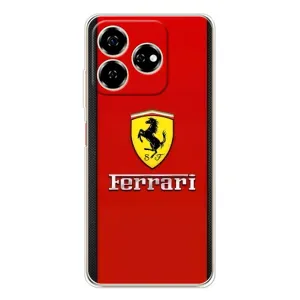 Силіконовий бампер з картинкою машини на ZTE Nubia V60 (Ferrari Logo)