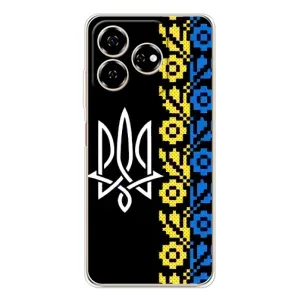 Силиконовый Чехол на ZTE Nubia V60 (Герб и вышыванка)
