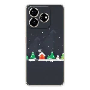 Силіконовий бампер на різдво для ZTE Nubia V60 (Місто зимове)