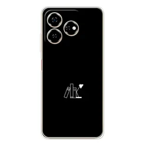 Чехол с картинками на черном фоне для ZTE Nubia V60 (Книжки)