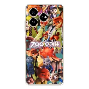 Силіконовий чохол з принтом Зоотрополіс для ZTE Nubia V60 (Колаж героїв)