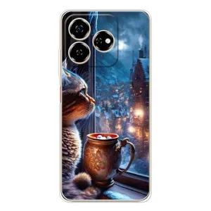Чохли на Новий Рік ZTE Nubia V60 (Кіт новорічний)