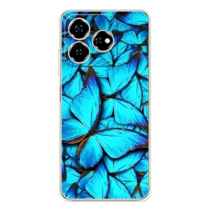 Силиконовый бампер с картинкой животных для ZTE Nubia V60 (Крылья бабочек)