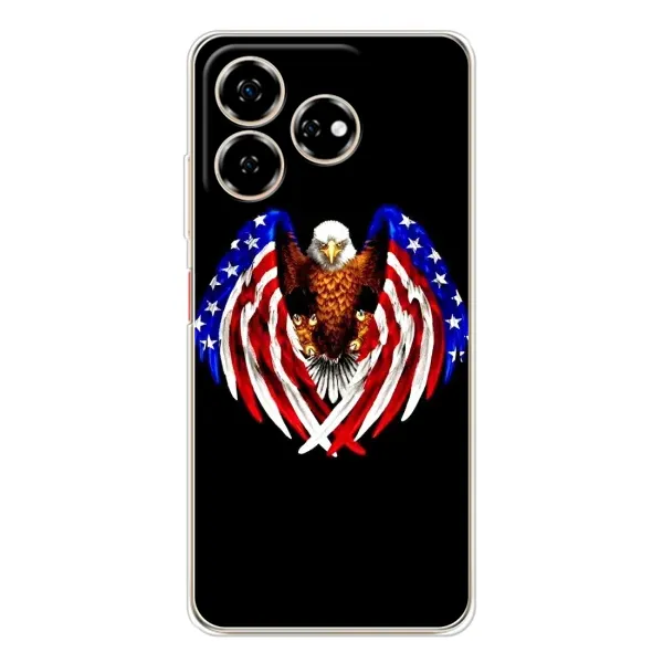 Чехол с рисунком «Крылья США» для ZTE Nubia V60 Чехол с рисунком «Крылья США» для ZTE Nubia V60