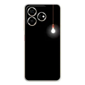 Чехол с картинками на черном фоне для ZTE Nubia V60 (Лампочка)