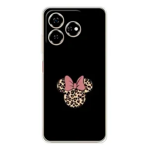 Чехол с леопардовым принтом на ZTE Nubia V60 (Леопардовая Минни)