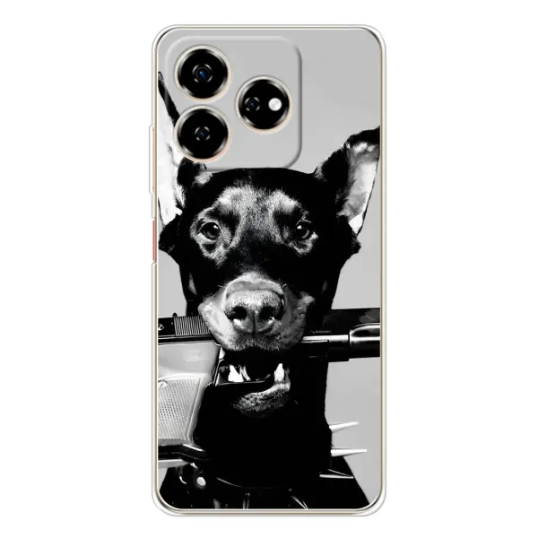 Чехол с рисунком «Опасный доберман» для ZTE Nubia V60 Чехол с рисунком «Опасный доберман» для ZTE Nubia V60