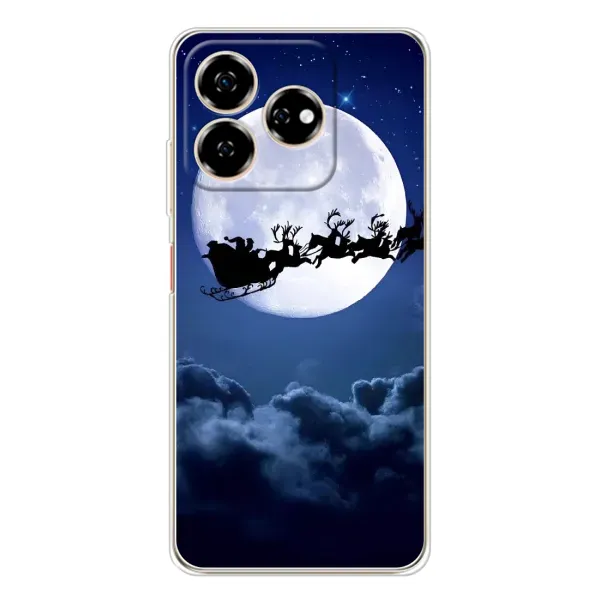 Чехол с рисунком «Санта - луна» для ZTE Nubia V60 Чехол с рисунком «Санта - луна» для ZTE Nubia V60