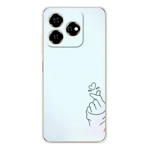 Чохол (Знак сердечка) для ZTE Nubia V60 (Сердечко на блакитному)