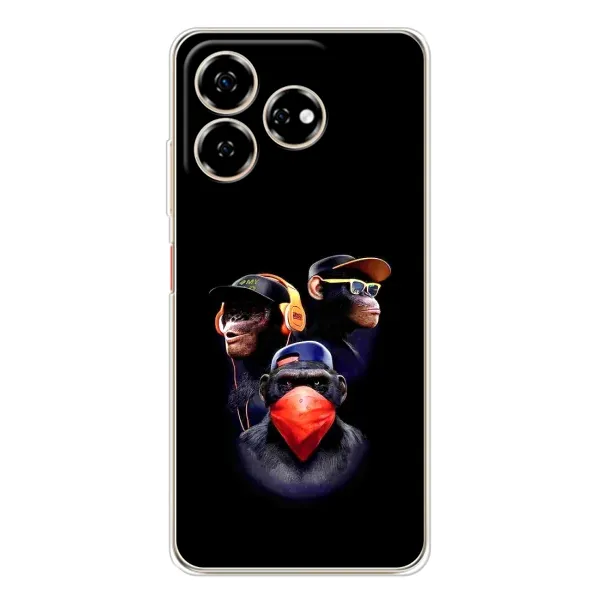 Чехол с рисунком «Три обезьяны» для ZTE Nubia V60 Чехол с рисунком «Три обезьяны» для ZTE Nubia V60