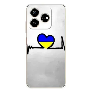 Силиконовый Чехол на ZTE Nubia V60 (Я-Украина) (Украинская кардиограмма)