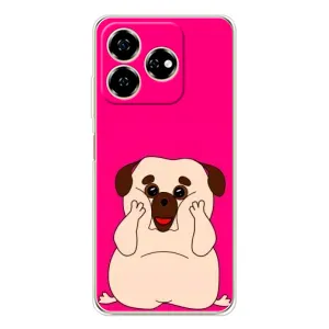Чохол (ТПУ) Милі песики для ZTE Nubia V60 (Веселий Мопсік)