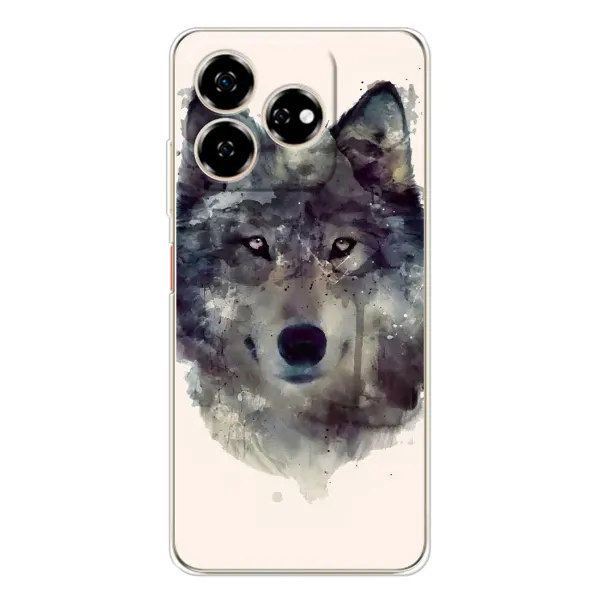 Чехол с рисунком «Волк» для ZTE Nubia V60
