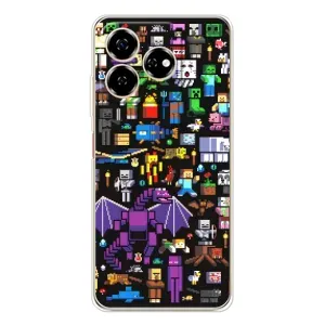 Чохол майнкрафт для ZTE Nubia V60 (Усі персонажі)