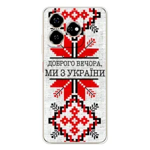 Силиконовый Чехол на ZTE Nubia V60 (Вышиванка Доброго вечера)