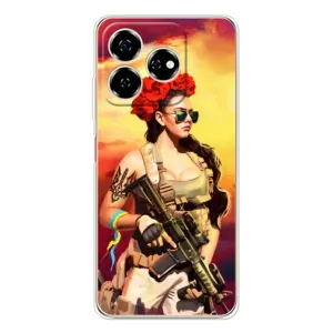 ЗСУ Чехлы (TPU) для ZTE Nubia V60 (Женщина солдат)