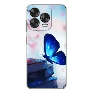 Силіконовий бампер з картинкою звірів для ZTE Nubia V70 Design (Метелик синій)