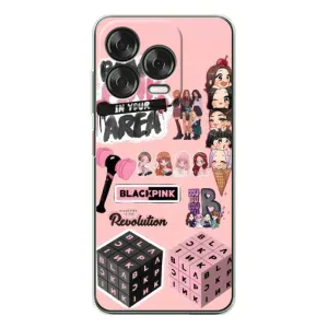Чехлы с картинкой для ZTE Nubia V70 Design (BLACK PINK коллаж)