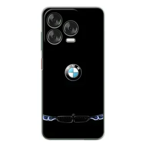 Силиконовый бампер с картинкой машины на ZTE Nubia V70 Design (Черный BMW)