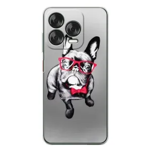 Чехол (ТПУ) Милые собачки для ZTE Nubia V70 Design (Бульдог в очках)