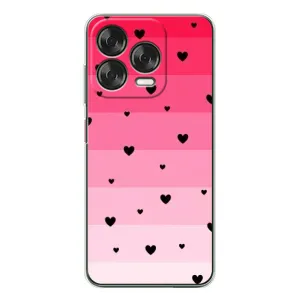 Чехлы с тематикой "Маленькие Сердечки" на ZTE Nubia V70 Design (Чорные сердечки)