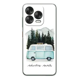 Силиконовый бампер с картинкой машины на ZTE Nubia V70 Design (Домик на колесах)