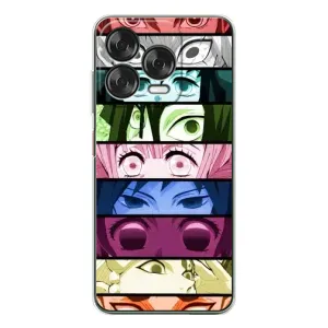 Силиконовые чехлы с глазами Anime для Нубиа В70 Дезижн (Глаза Хашира)