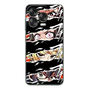 Силиконовые чехлы с глазами Anime для Нубиа В70 Дезижн (Глаза на чорном)