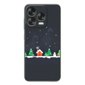 Силиконовый бампер на рождество для ZTE Nubia V70 Design (Город зимний)