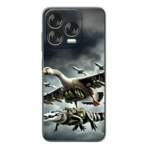 Чехол с мемами тралалело тралала для ZTE Nubia V70 Design (Гусини и крокодило)