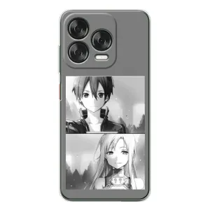 Чехол с персонажами АНИМЕ на ZTE Nubia V70 Design (Кирито-Асуна)