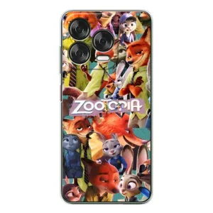 Силиконовый чехол с принтом Зоотрополіс для ZTE Nubia V70 Design (Коллаж героев)