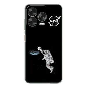 Силиконовый бампер с принтом "Наса" на ZTE Nubia V70 Design (Космонавт баскетболист)
